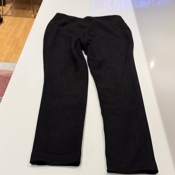 Andrew Marc Faux Suede High Waisted Ankle Pants, Black, Size M - Picture 6 of 12